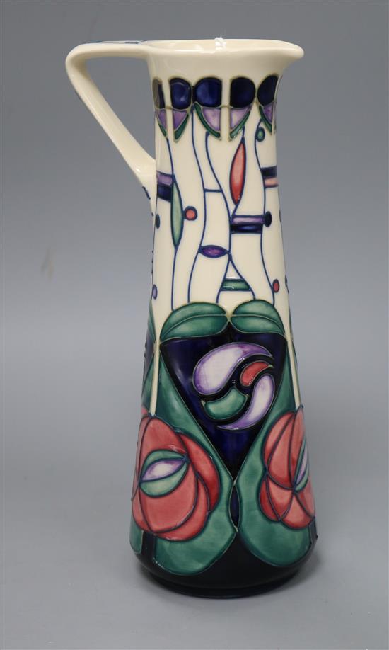 A Moorcroft Mackintosh ewer H.24cm